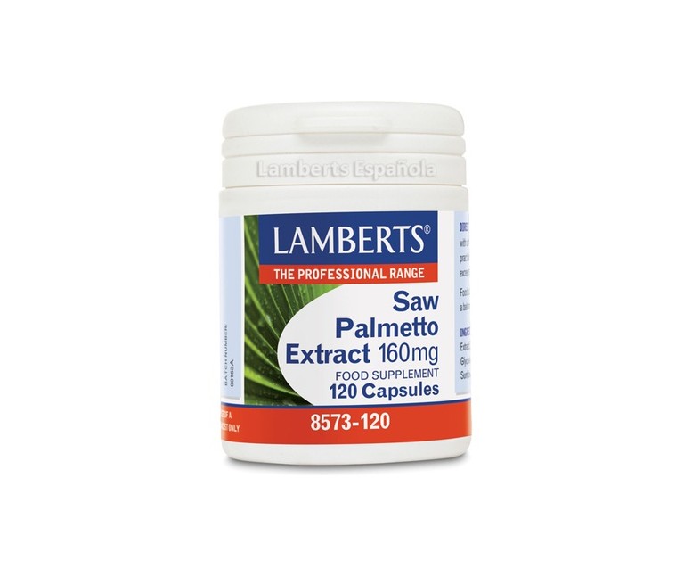 Extracto de Saw Palmetto 120 cápsulas de 160mg Lamberts