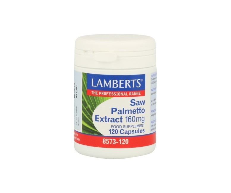 Extracto de Saw Palmetto 120 cápsulas de 160mg Lamberts