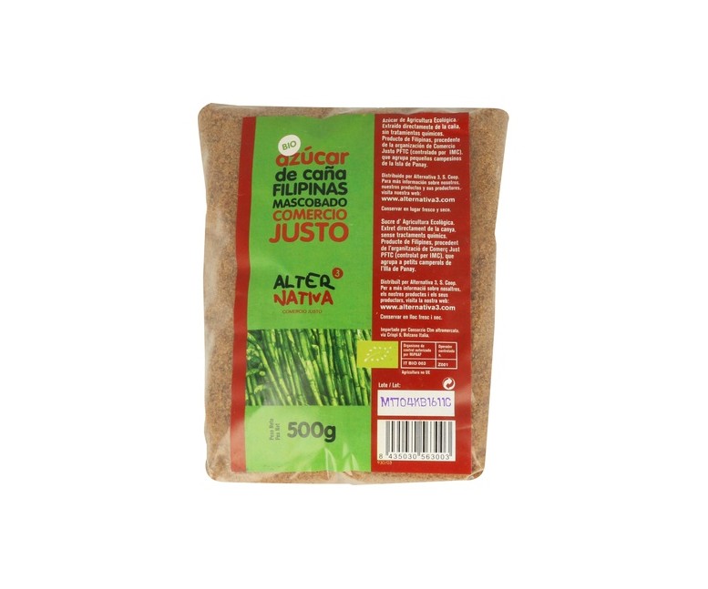 Azúcar De Caña Mascobado Bio 500 g Alternativa3