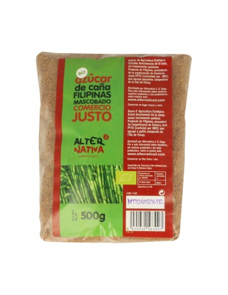 Azúcar De Caña Mascobado Bio 500 g Alternativa3