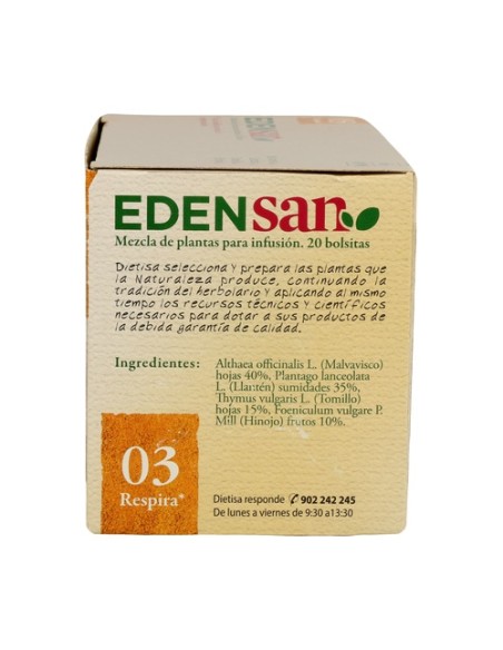Edensan 03 Bto Infusiones 20 bolsitas infusoras Dietisa