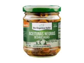 Aceituna negra deshuesada aceite boi