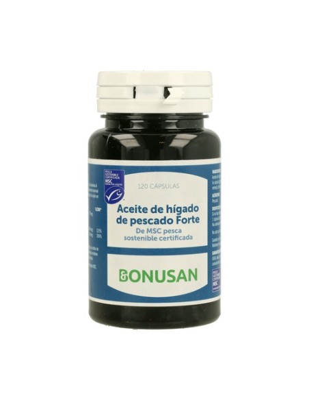 Aceite de Hígado de Pescado Forte 120 cápsulas Bonusan