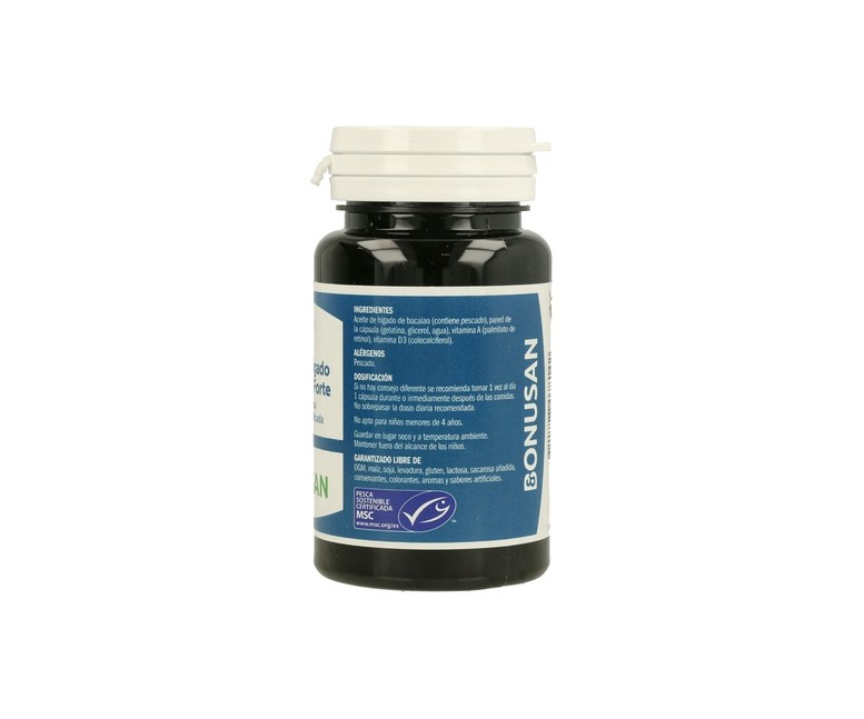 Aceite de Hígado de Pescado Forte 120 cápsulas Bonusan