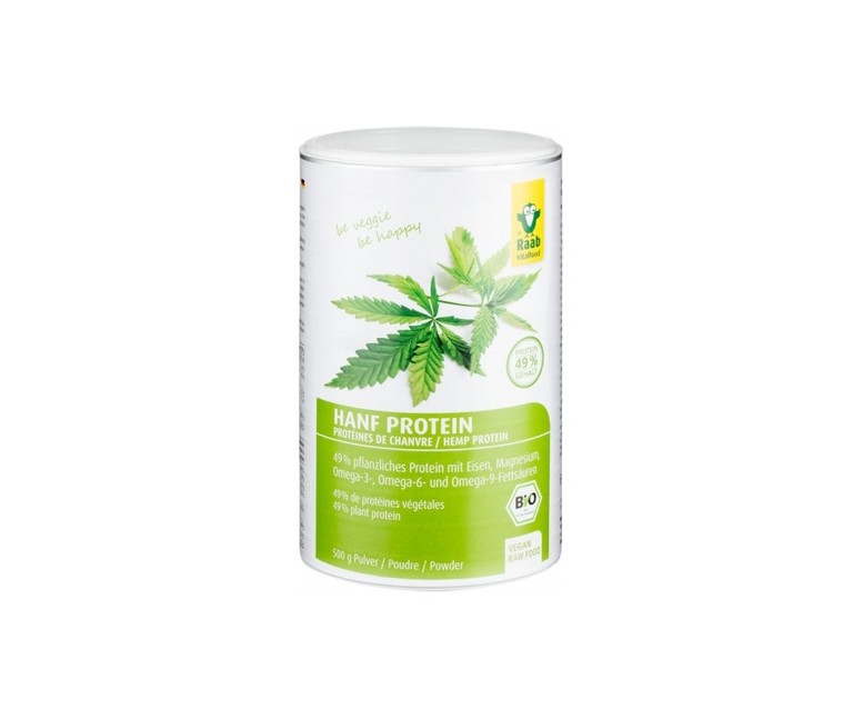 Proteínas Cáñamo Natural 500 g Raab