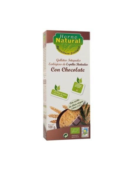 Galleta de espelta con chocolate Eco 100 g (Chocolate) Horno Natural