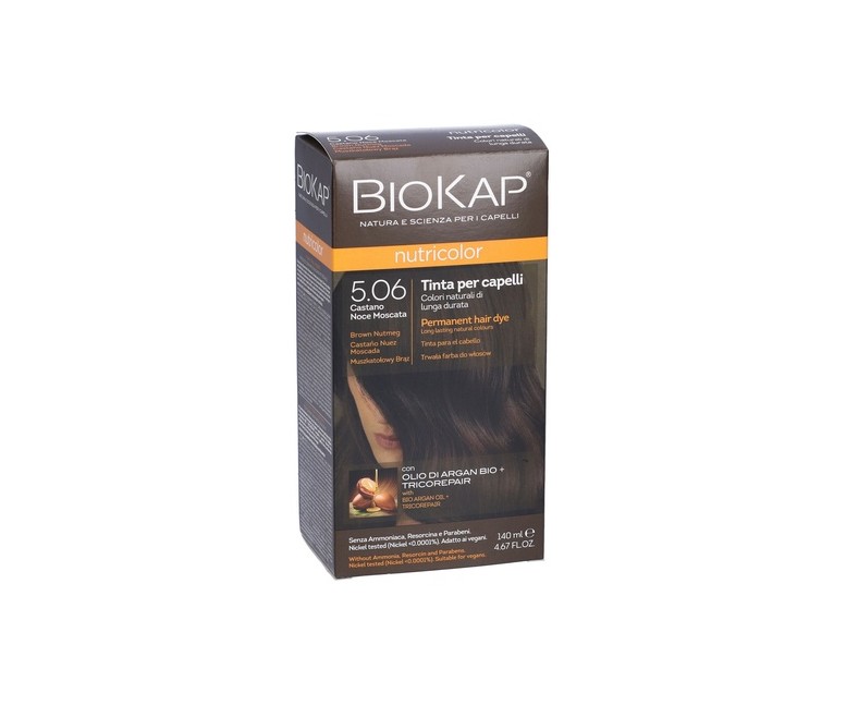 Color de pelo 5.06 Castaño nuez moscada 140 ml Biokap
