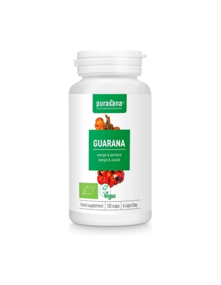 Guaraná energía Eco 120 cápsulas Purasana