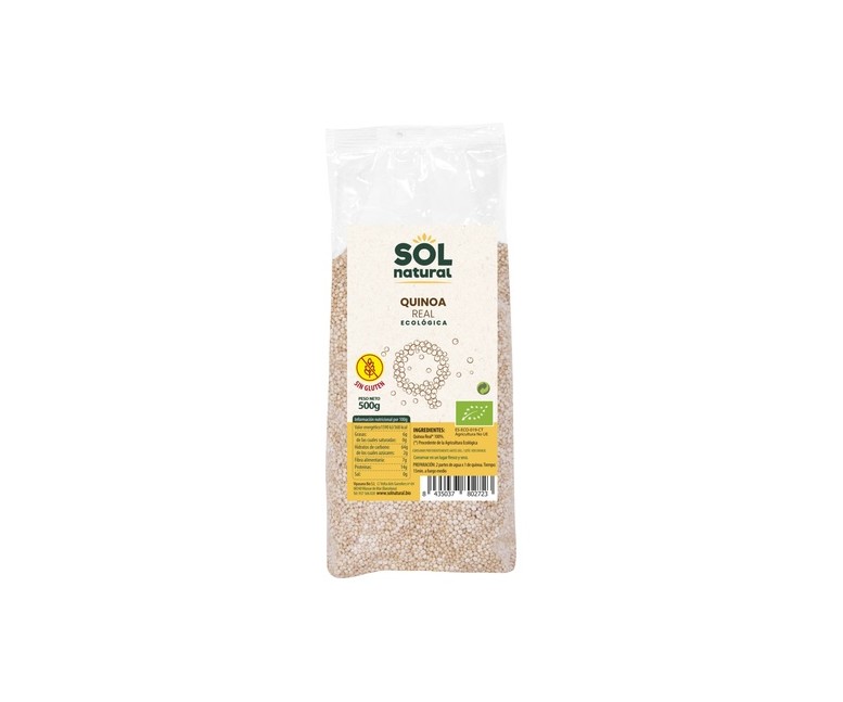 Quinoa real sin gluten Bio 500 g Sol Natural