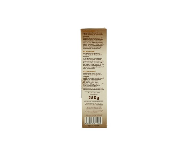 Azúcar de Coco Bio 250 g Alternativa3