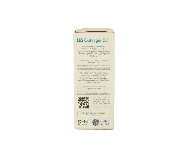 LES Crataegus Oxyacantha 50 ml Forza Vitale