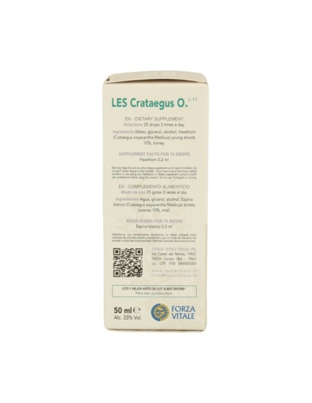 LES Crataegus Oxyacantha 50 ml Forza Vitale