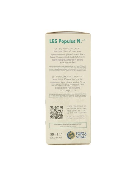 LES Populus Nigra 50 ml Forza Vitale