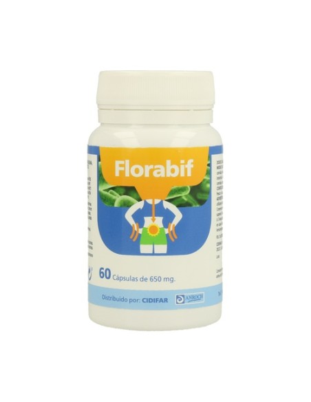 Florabif Prebiótico y pro biótico 60 cápsulas de 650mg Anroch Fharma