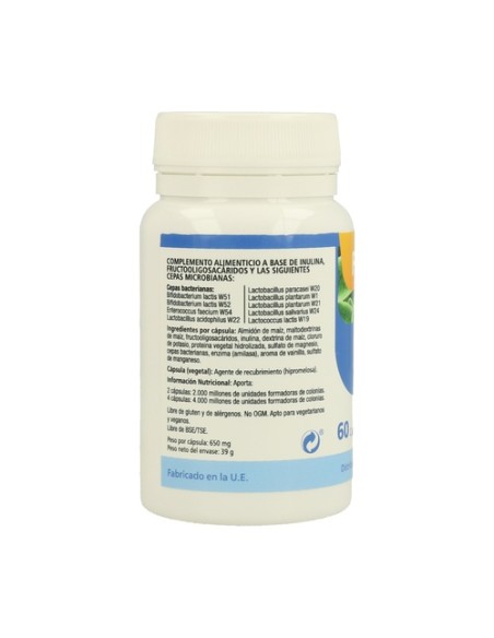Florabif Prebiótico y pro biótico 60 cápsulas de 650mg Anroch Fharma