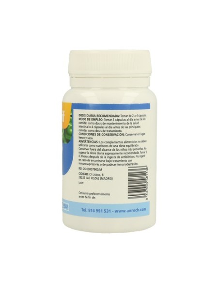 Florabif Prebiótico y pro biótico 60 cápsulas de 650mg Anroch Fharma