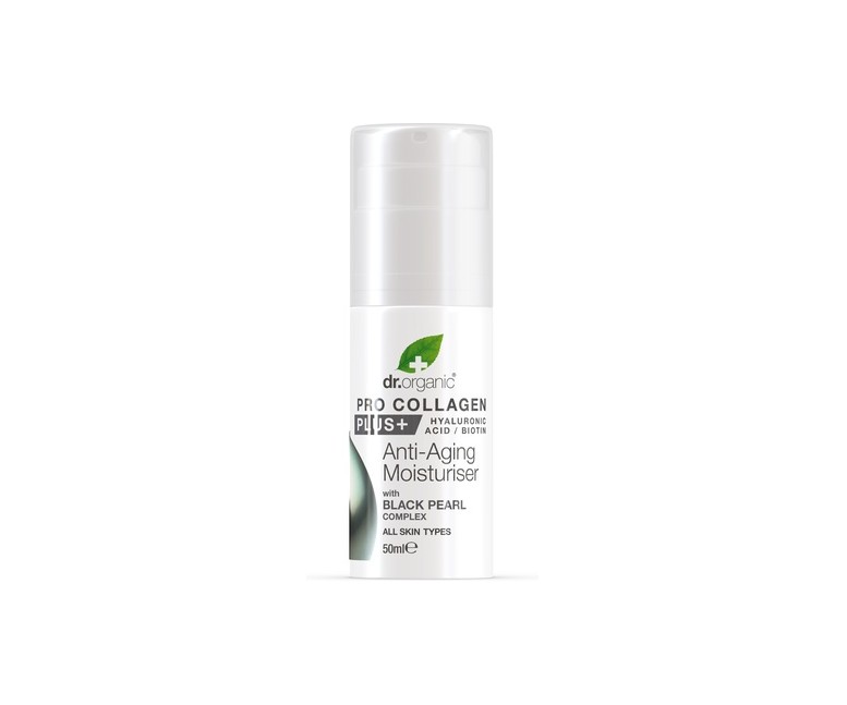 Crema antienvejecimiento Pro Colágeno Plus+ con Perla Negra 50 ml Dr. Organic
