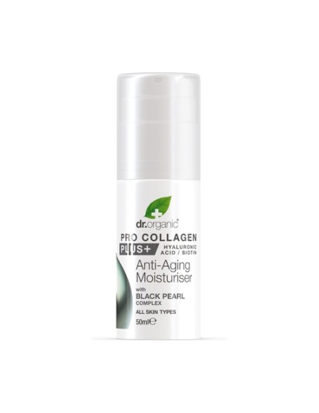 Crema antienvejecimiento Pro Colágeno Plus+ con Perla Negra 50 ml Dr. Organic