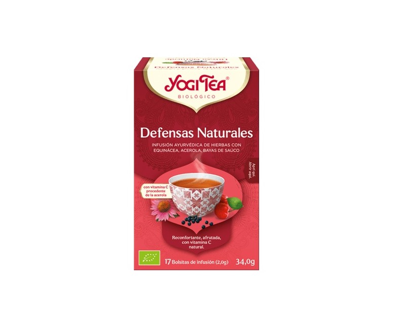Té defensas naturales 17 bolsitas infusoras de 2g Yogi Tea
