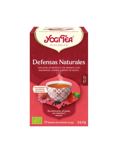 Té defensas naturales 17 bolsitas infusoras de 2g Yogi Tea