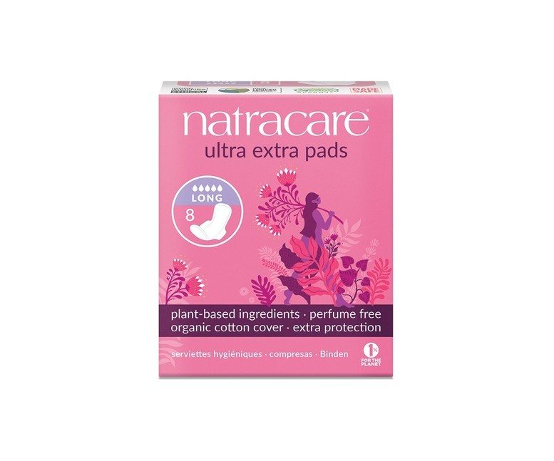 Compresas naturales Ultra extra Long 8 unidades Natracare