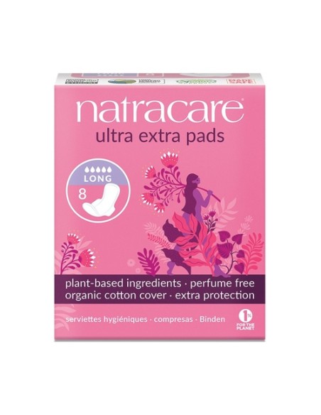 Compresas naturales Ultra extra Long 8 unidades Natracare