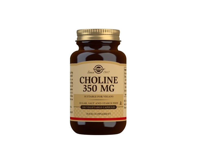 Colina 100 cápsulas vegetales de 350 mg Solgar