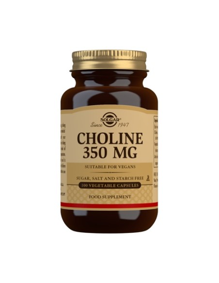 Colina 100 cápsulas vegetales de 350 mg Solgar