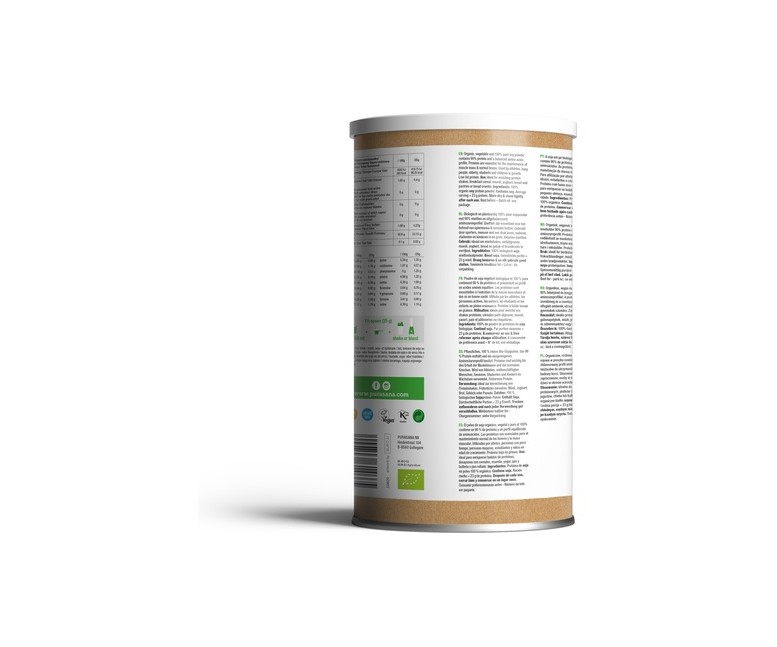 Proteína de soja en polvo vegana bio 400 g de polvo Purasana