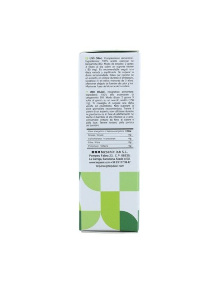 Bergamota aceite esencial 10 ml de aceite esencial Terpenic