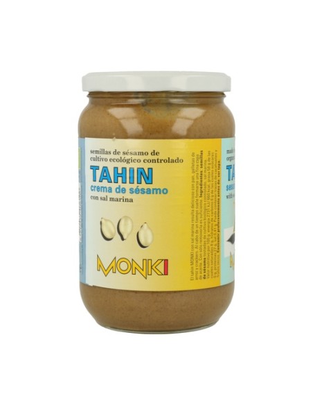 Tahin crema de sésamo con sal marina 650 g Monki