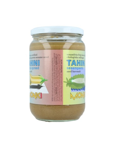 Tahin crema de sésamo con sal marina 650 g Monki