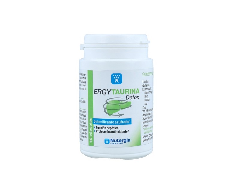 Ergytaurina detox hepático 60 cápsulas Nutergia