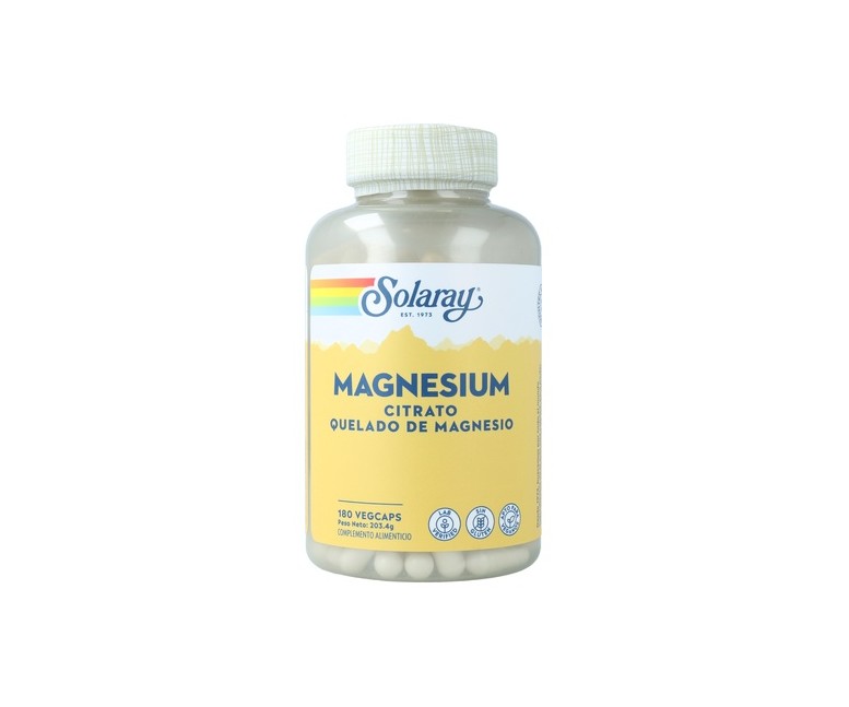 Magnesium Citrato 180 cápsulas vegetales Solaray