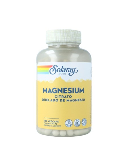 Magnesium Citrato 180 cápsulas vegetales Solaray