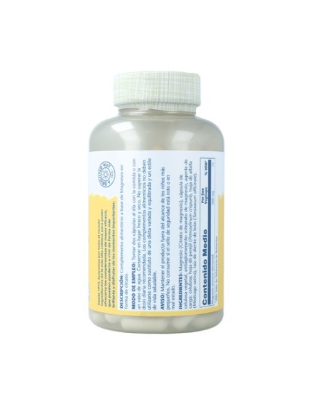 Magnesium Citrato 180 cápsulas vegetales Solaray
