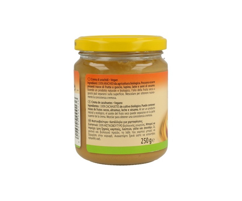 Crema de cacahuetes bio 250 g Rapunzel