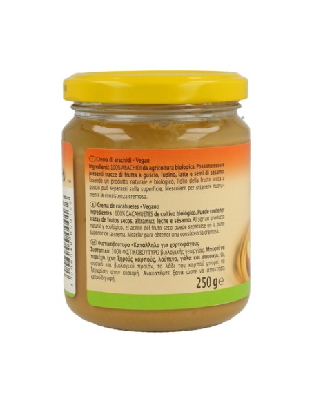 Crema de cacahuetes bio 250 g Rapunzel