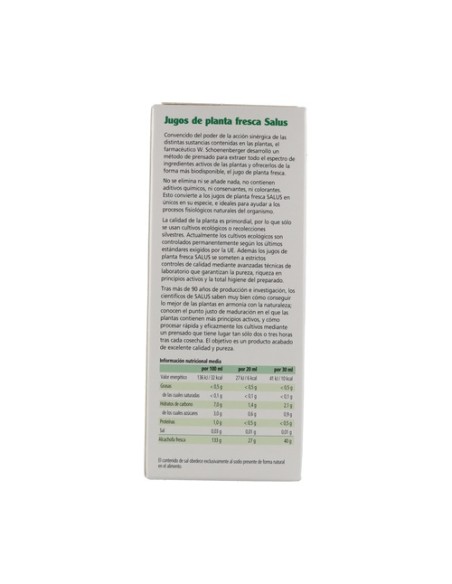 Jugo de Alcachofa 200 ml Salus