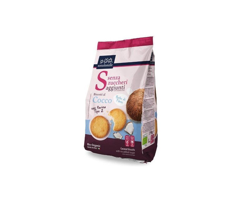 Galleta harina coco sin azúcar 250 g (Coco) SOTTOLESTELLE