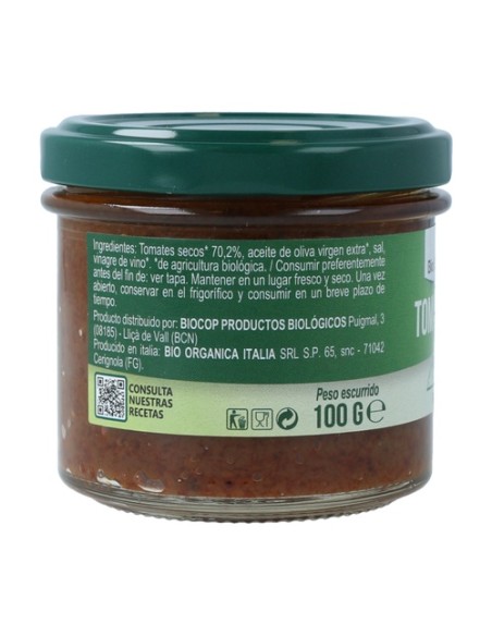 Paté de tomates secos 100 g Bio Organica Italia