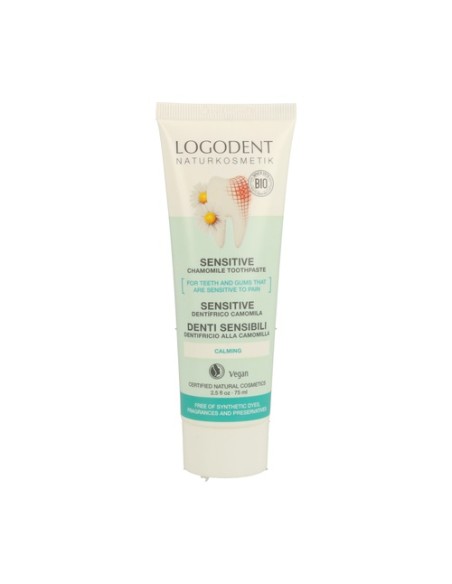 Dentífrico Dientes Sensibles (sin Fluor) Logodent 75 ml Logona