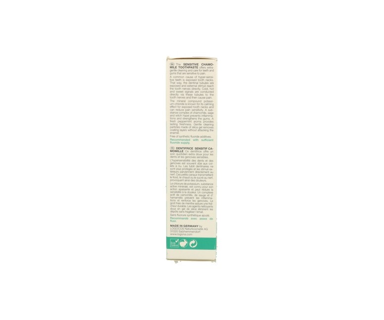 Dentífrico Dientes Sensibles (sin Fluor) Logodent 75 ml Logona