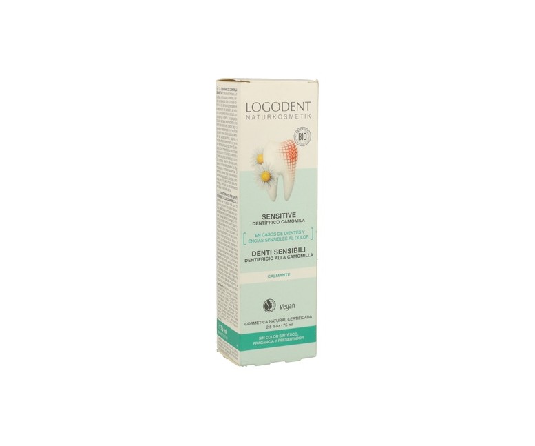 Dentífrico Dientes Sensibles (sin Fluor) Logodent 75 ml Logona