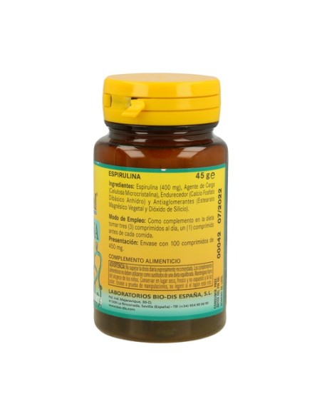 Espirulina 100 comprimidos de 400mg Nature essential