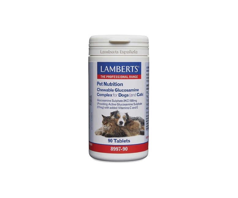 Pet Nutrition Glucosamina perros y gatos 90 tabletas Lamberts