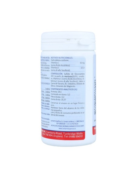 Pet Nutrition Glucosamina perros y gatos 90 tabletas Lamberts