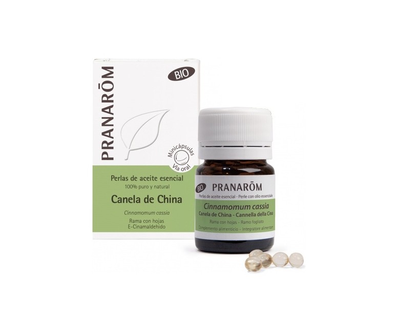 Perlas de canela de China 60 perlas Pranarom