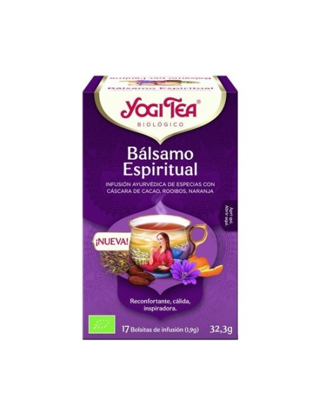 Infusión bálsamo espiritual Bio 17 bolsitas infusoras de 1.9g Yogi Tea