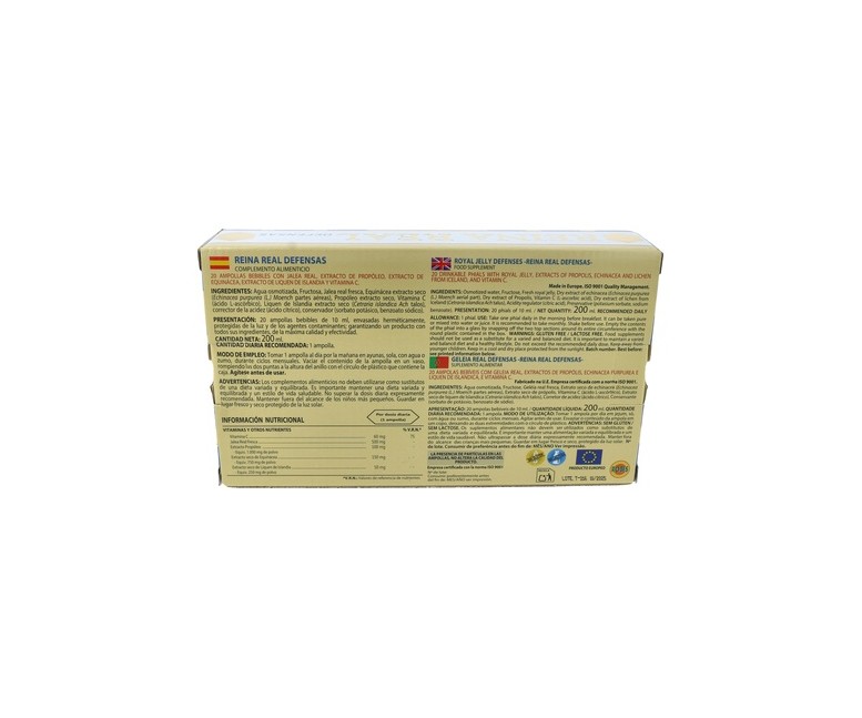 Jalea Reina Real Defensas 500mg 20 ampollas Robis